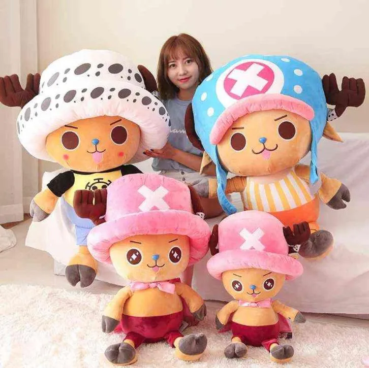 Big Size Anime One Piece Chopper Plush Stuffed Doll Toy Kawaii Cute Lovely Soft Plush Toys Kids Pillow Gift Children Birthday AA226304293