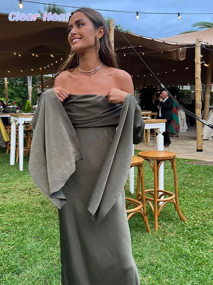 off shoulder kimono dress Off-Shoulder Kimono Gown S