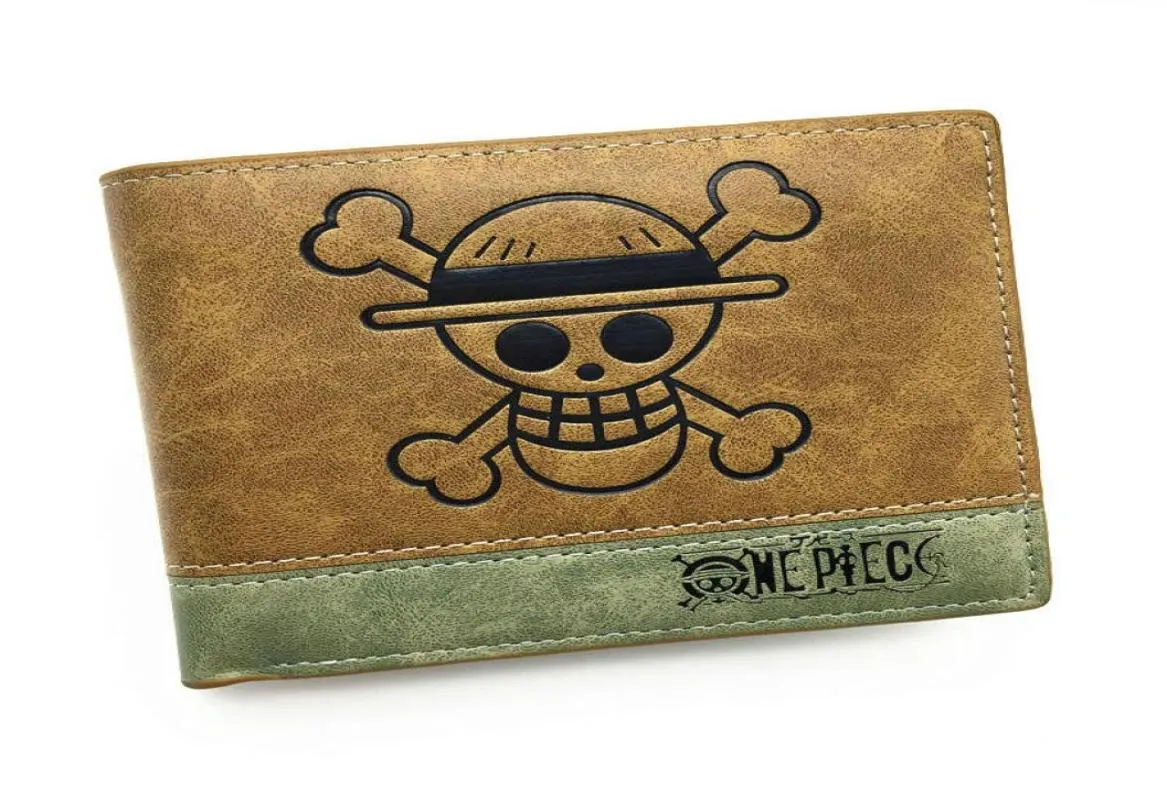 Anime Death Note Attack on Titan One Piece Short Wallet met muntzak Zipper Poucht Billetera8073985