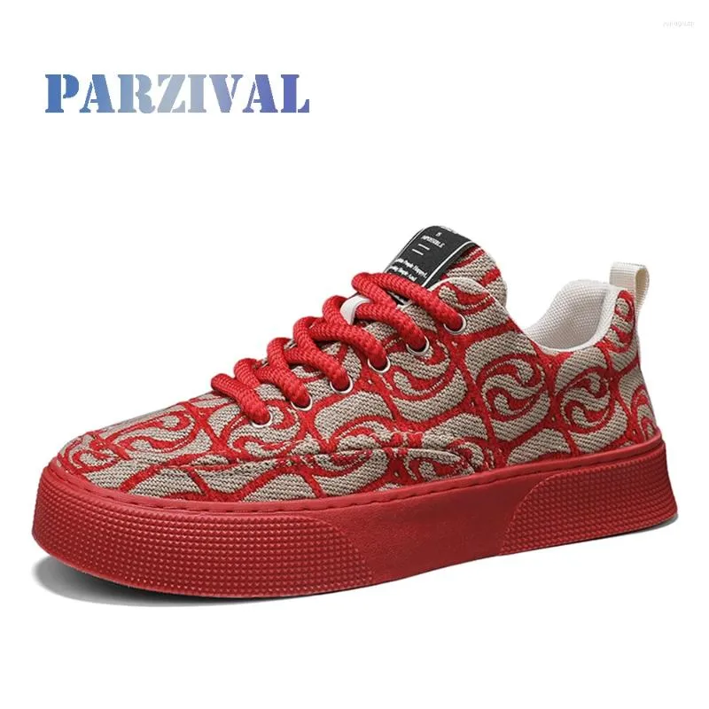 Chaussures décontractées Parzival Vulcanisé Sneakers Men's Flats confortable Toile respirante Zapatillas Hombre Automne Spring Fashion
