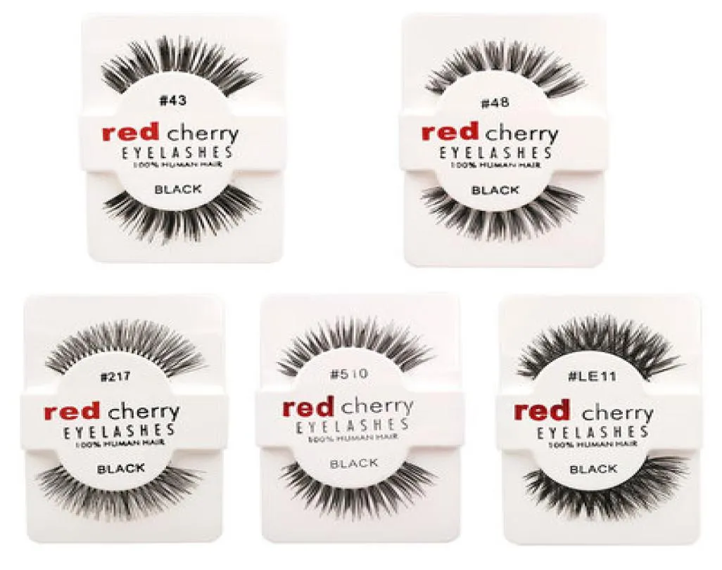 RED CHERRY False Eyelashes Natural Long Eye Lashes Extension Makeup Professional Faux Eyelash Winged Fake Lashes Wispies Hand Made6953689