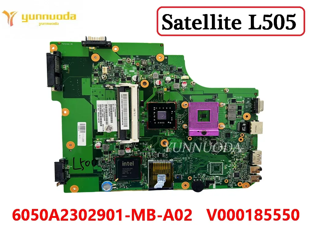 Placa -mãe original para toshiba satélite l505 placa -mãe 6050a2302901mba02 v000185550 gm45 ddr3 100% testado frete grátis