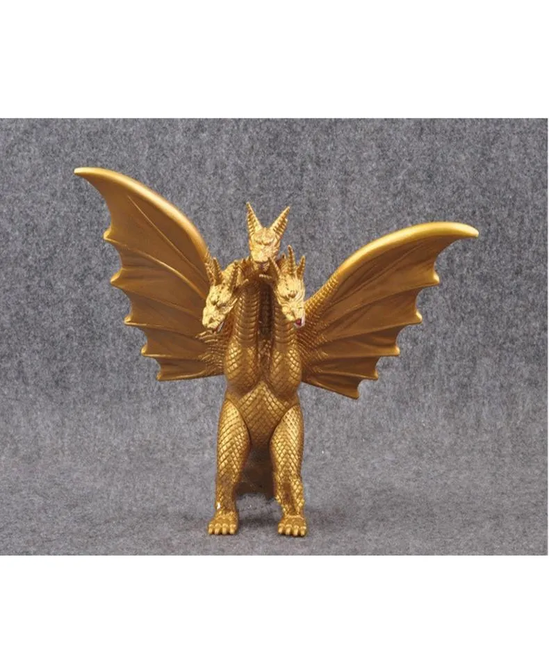 ゴジラ3頭のドラゴンキングフィギュアアニメ映画人形PVCコレクションモデルToy4567100
