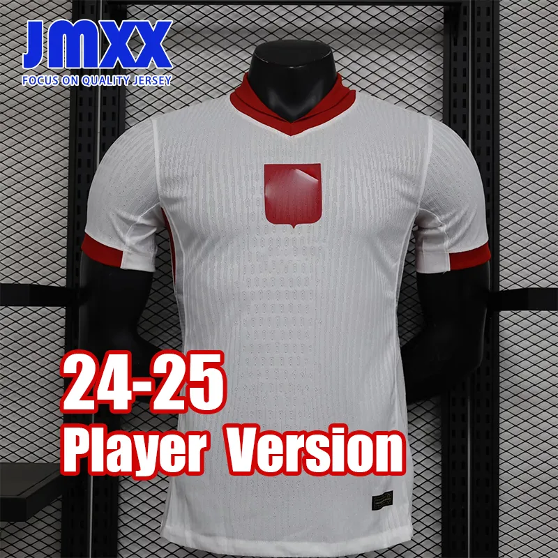 JMXX 24-25 Polska koszulki piłkarskie do domu na wyjeździe przed meczem mundy mundury koszulka piłkarska 2024 2025 Wersja gracza