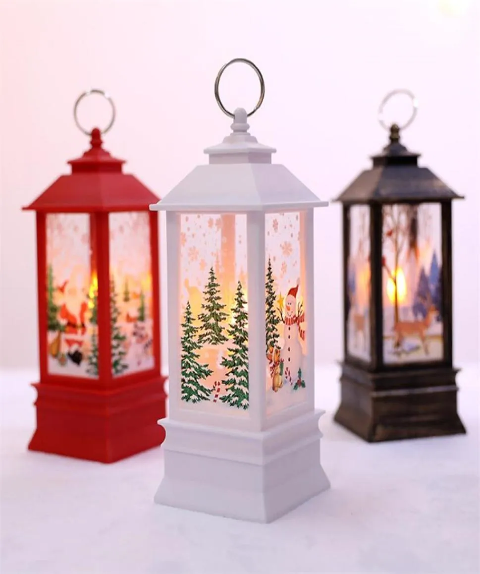 Bougie de Noël LED avec des bougies de thé à LED Light Decoration de Noël Small Huile Lampe Kerst New Year Decorations For Home 2019 1620828