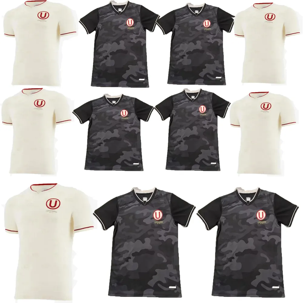 2024 2025 Club Universitario de Deportes University of Peru Black Soccer Jerseys 23 24 24 domy fanów Wersja koszulka piłkarska