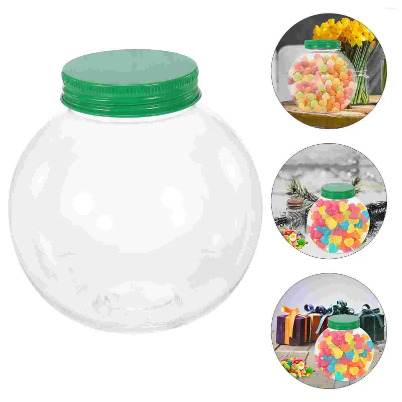 Bouteilles de rangement 5 pcs Candy Christmas Mot Farine Container Laundre Savon le Pet Treats Pet Treats