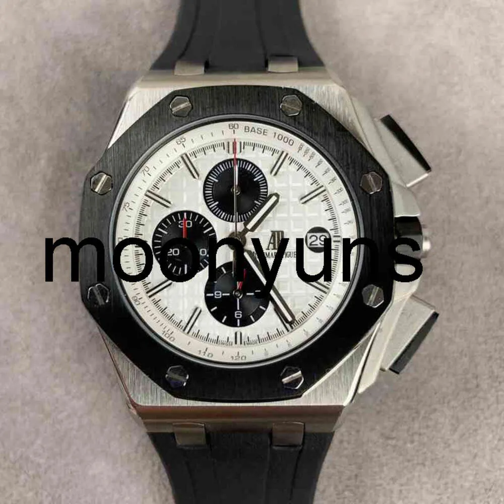 Piquet Audemar luxe horloge voor mannen Mechanische horloges 26400 Panda Dial Zwitserse merk Sportpols van hoge kwaliteit van hoge kwaliteit