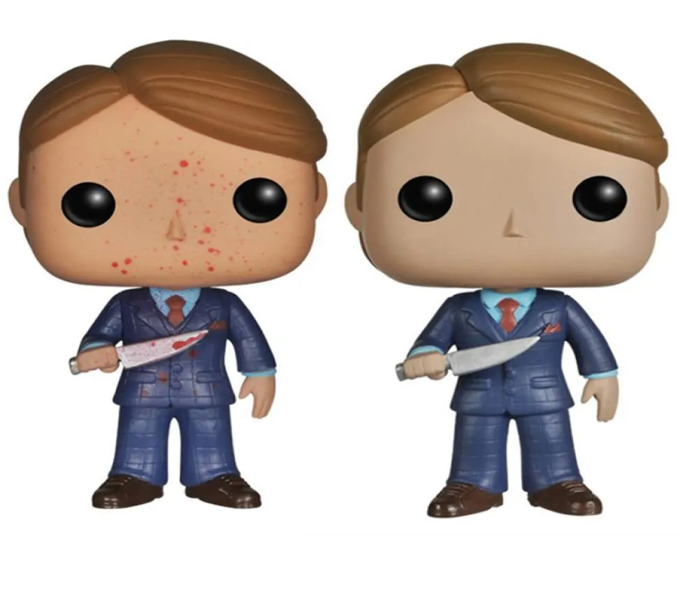 Funko Pop 146 Hannibal Lecter 비닐 애니메이션 액션 장난감 장난감 수집 가능한 모델 장난감 장난감 새로운 도착 4793232