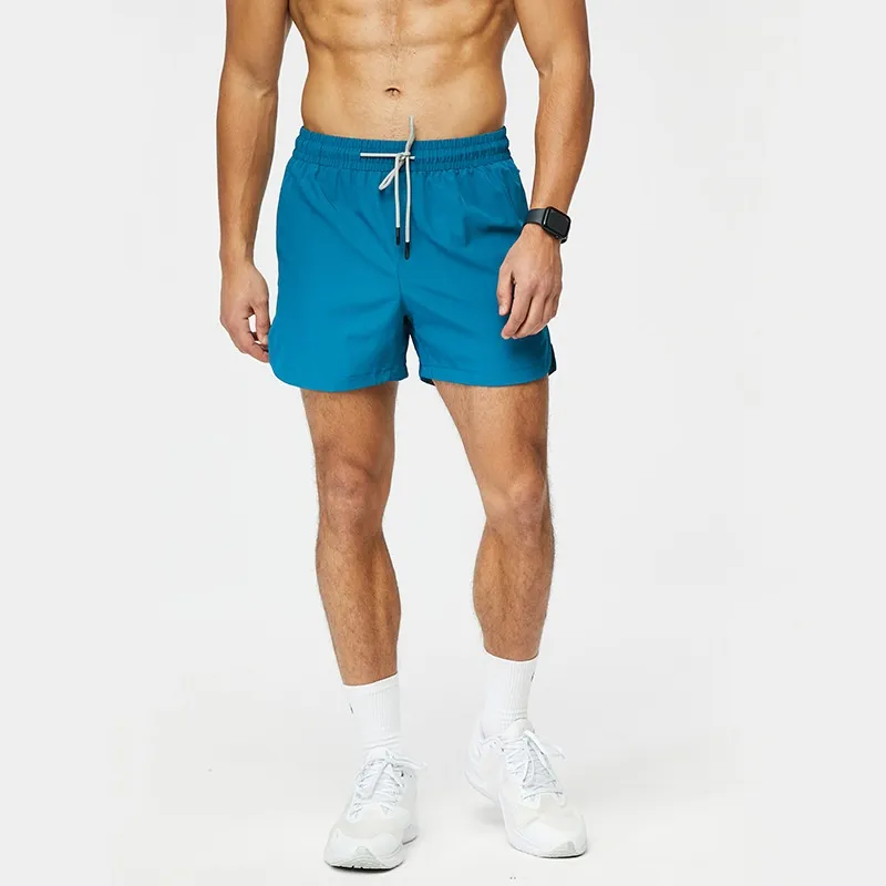 Short De Sport Homme En Soie Glacée Avec Poches Zippées - Léger, Respirant, Parfait Pour Running, Fitness