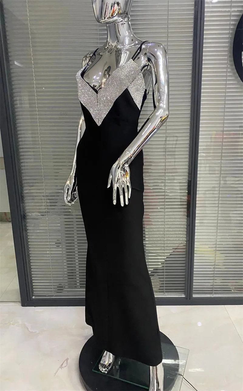 black diamond strap dress BEC AND BRIDGE DIAMOND DAYS STRAP MAXI DRESS BLACK