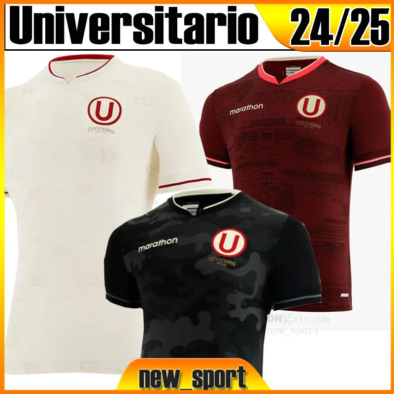 24 25 Club Universitario de Deportes Soccer Jerseys 100 Anniversary 2024 2025 Home Men Fan