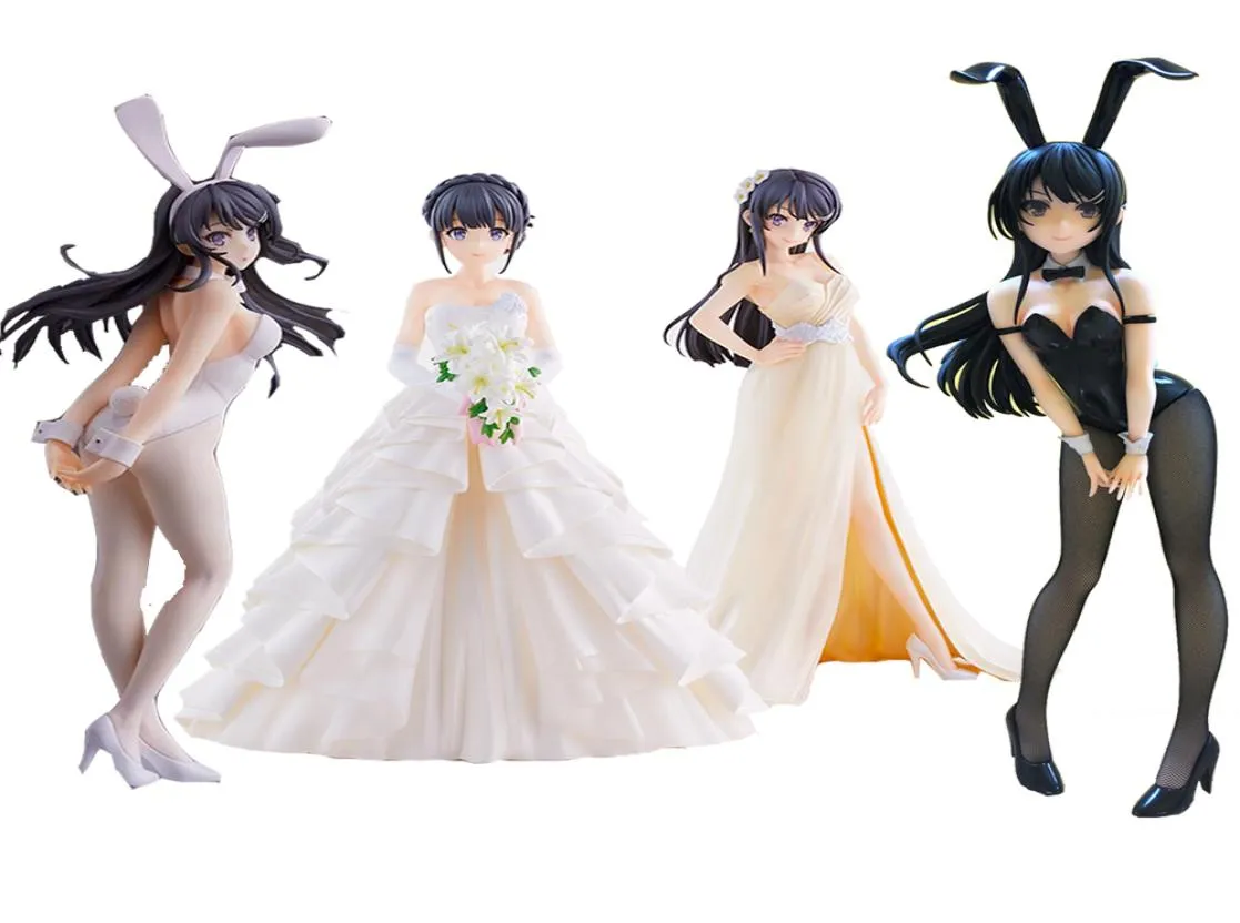 Soft Body Rascal ne rêve pas de Bunny Girl Senpai Sakurajima Mai Anime sexy PVC Action Figure COLLECTE DE TOUELL