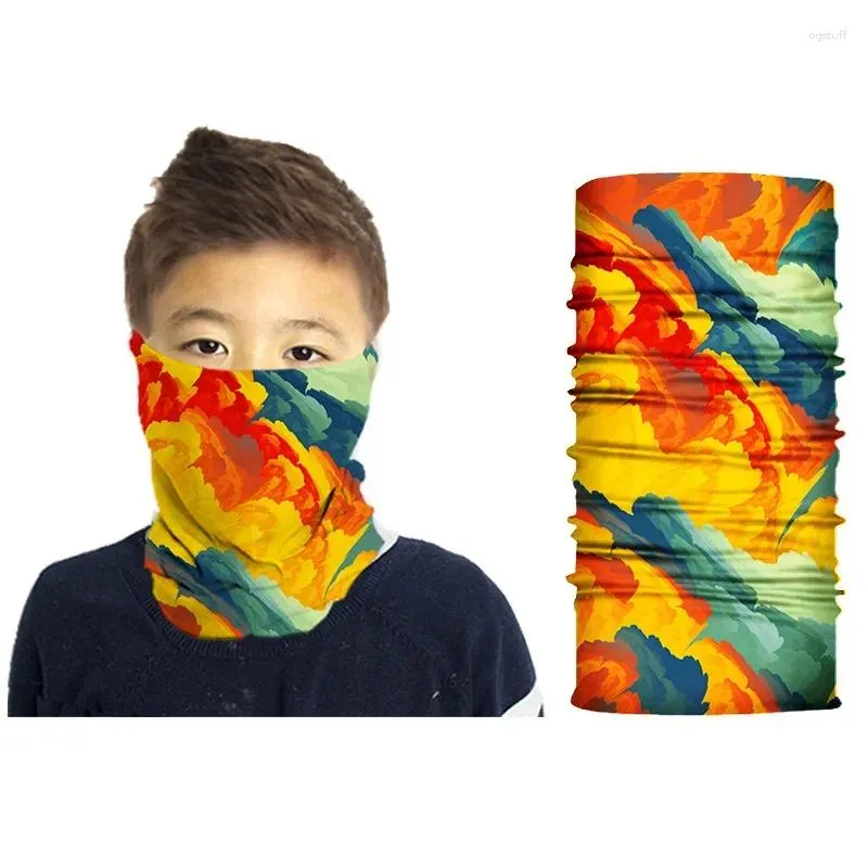 Bandanas 2024 Kinder Bandana -Muster -Serie Magic Outdoor Sports Sonnenschutzmittel Multifunktionale Schutzmaske