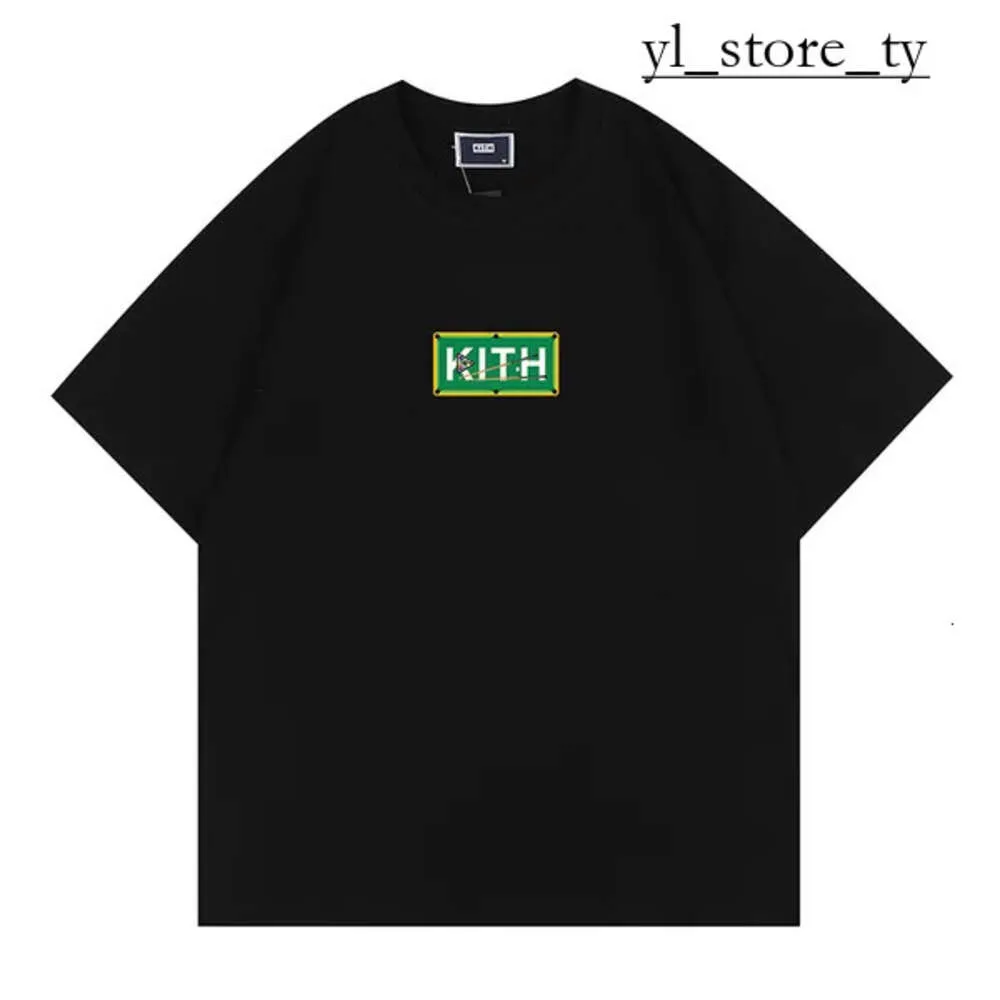 Kith Yüksek Kaliteli Tasarımcı Erkek Tişört Sokak Moda Baskılı Kısa Kollu Pamuk Kith Gömlek Sıradan Gevşek Hızlı Kurutma Kadın Tişört Lüks Marka Kith T Shirt 5427