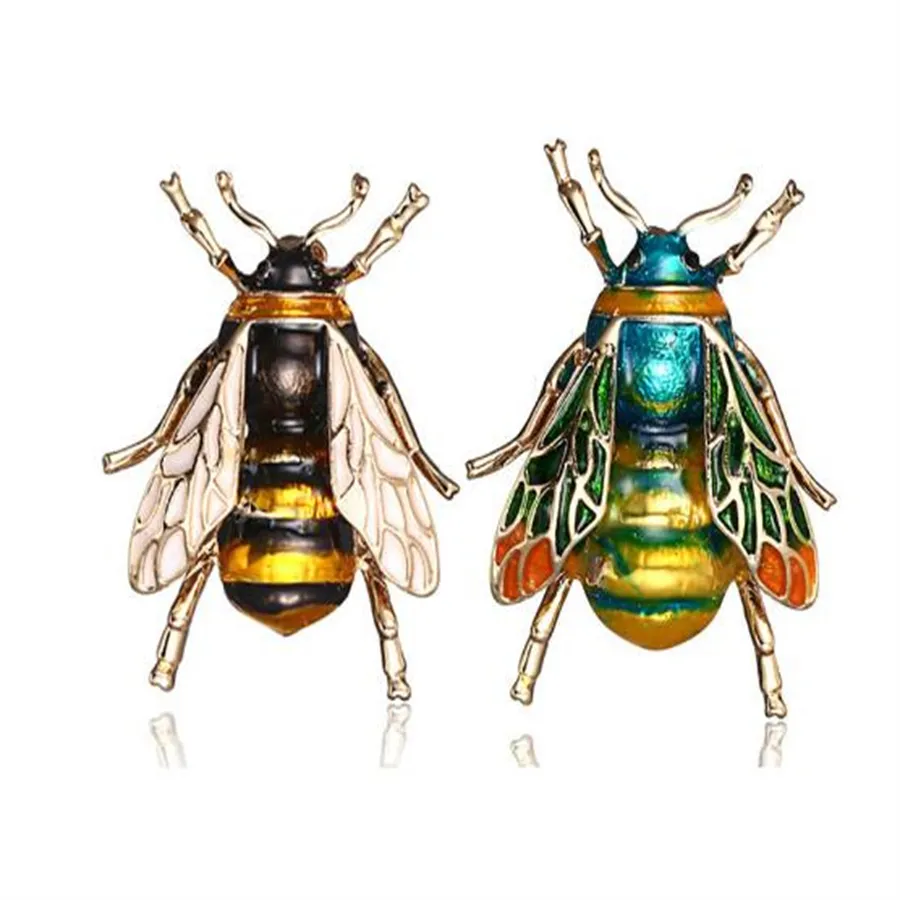 Creative Oil Dropping Bee Brooch Broo Europeu e American Personalizado Acessórios Retro Pin AB152