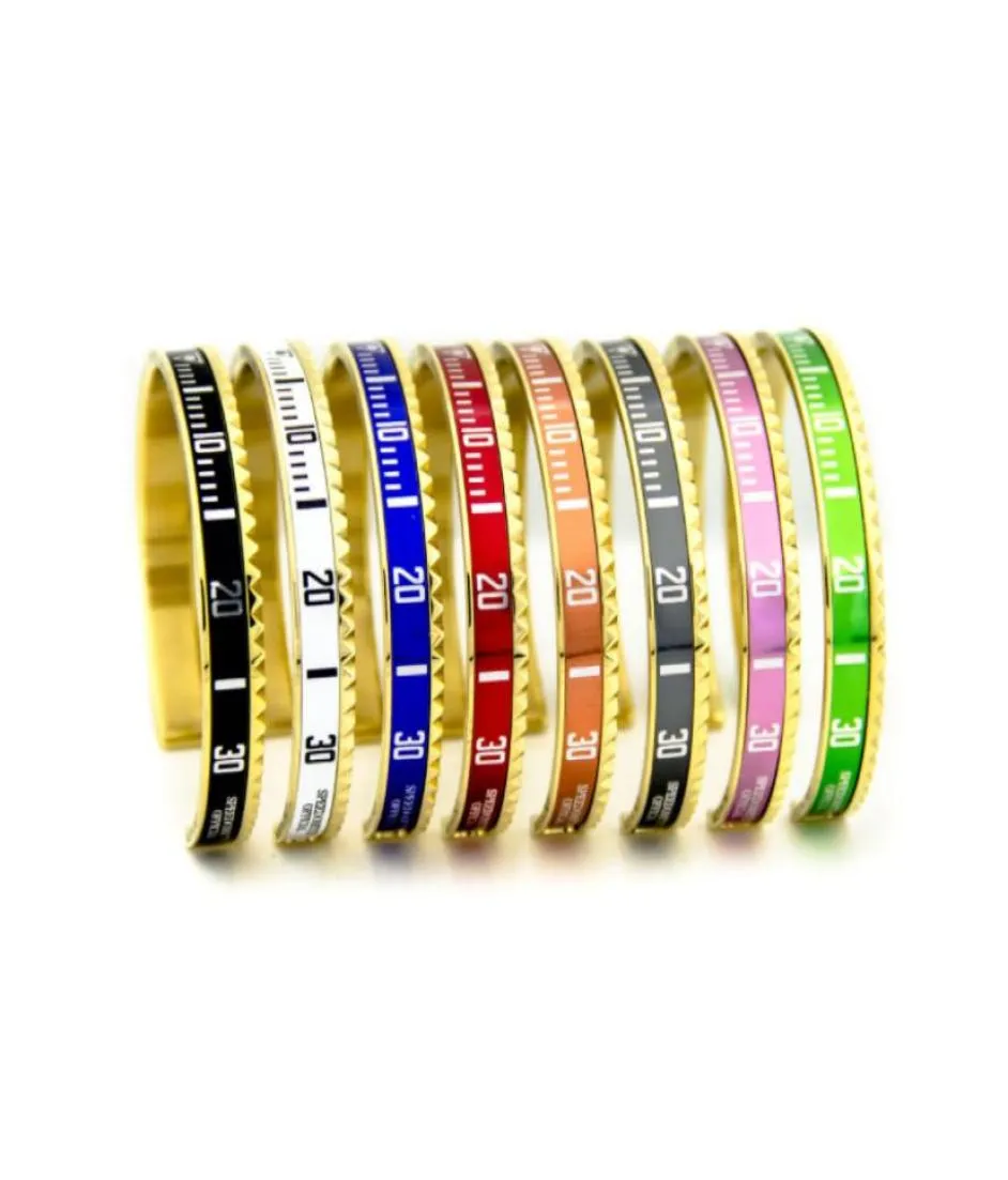 Bracaleti tachimetro in acciaio inossidabile intero Bracciale d'amore oro vintage oro bracciale per uomini bracciale per cuffie 1189042