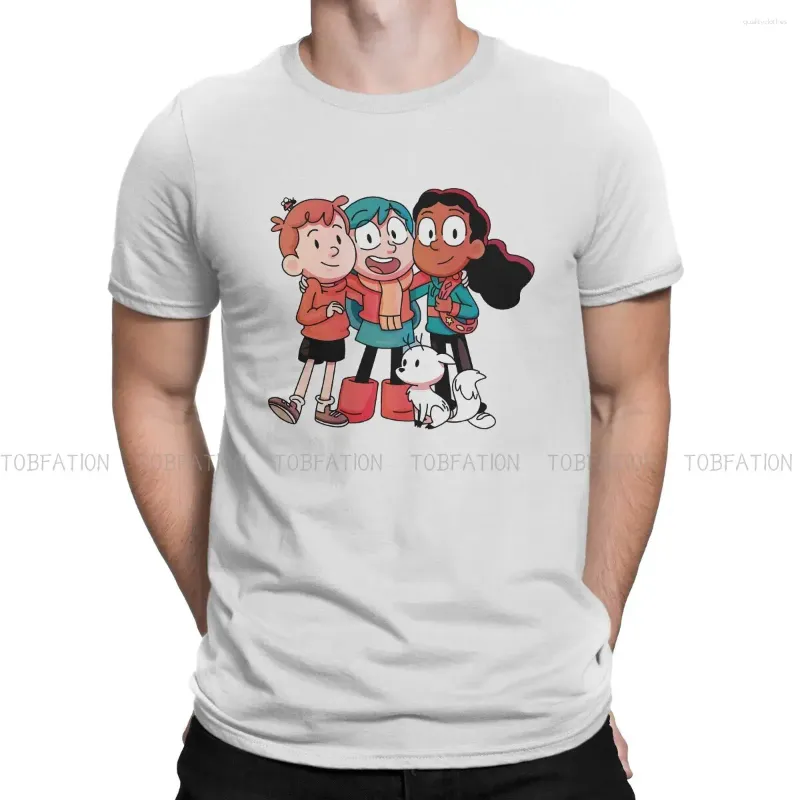 T-shirts masculins Hilda Touching Cartoon Polyester Tshirts Friends Personnalisez Homme Shirt Trend Tops Size S-6XL