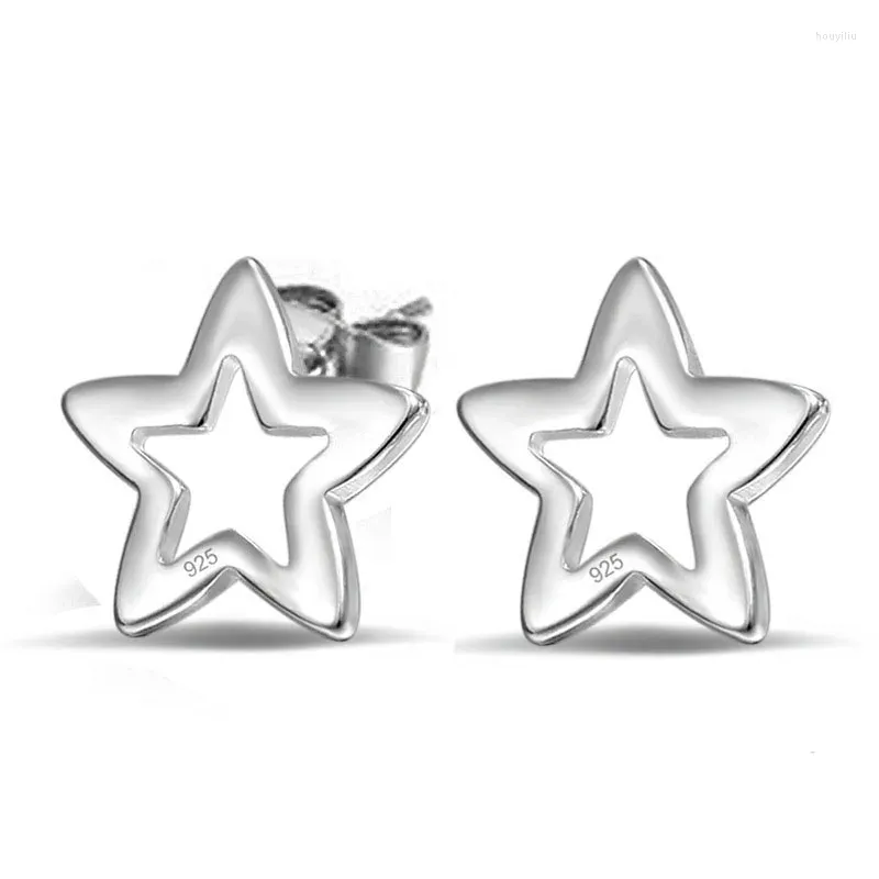 Stud Earrings Luxury Double Star Women Brincos Para As Mulheres Boucle Cute Minimalist Ohrstecke For Silver Plated Earring