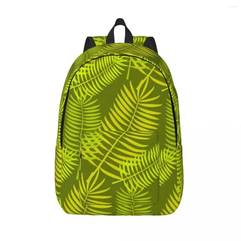 Sac à dos mousse imprimé adolescent tropical palmiers ponds légers sac à dos en polyester sacs de lycée