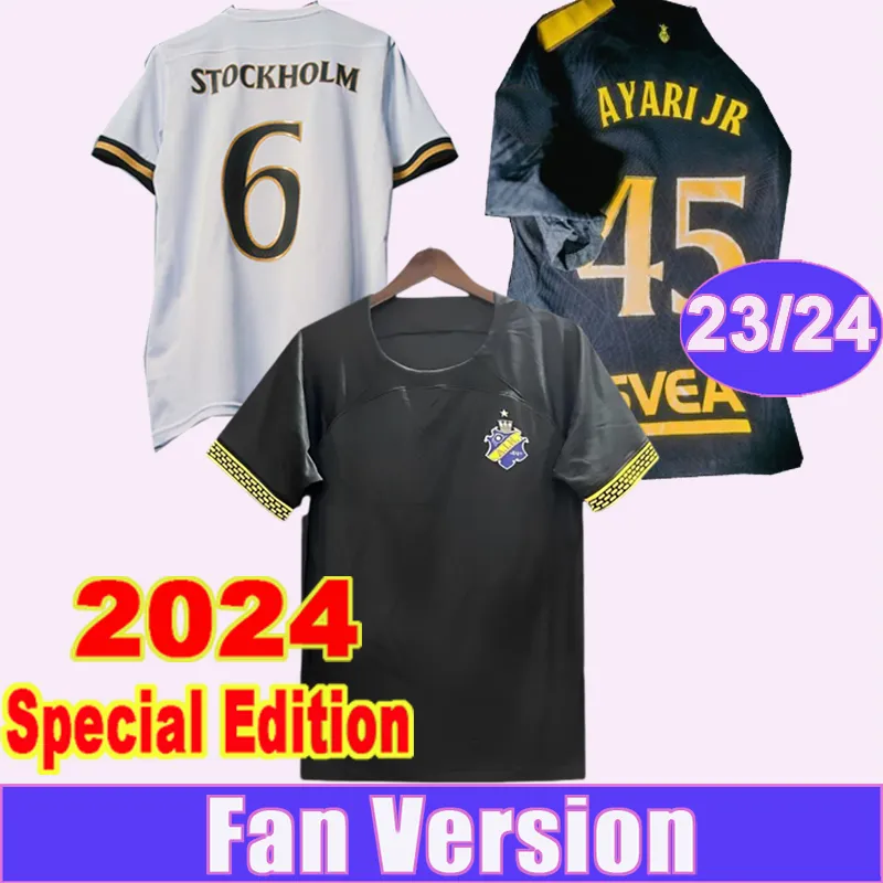 23 24 AIK Royal Edition Mens Soccer Jerseys Home Away Larsson Karlsson Hussein Ayari 2023 132 Templative Edition Seril