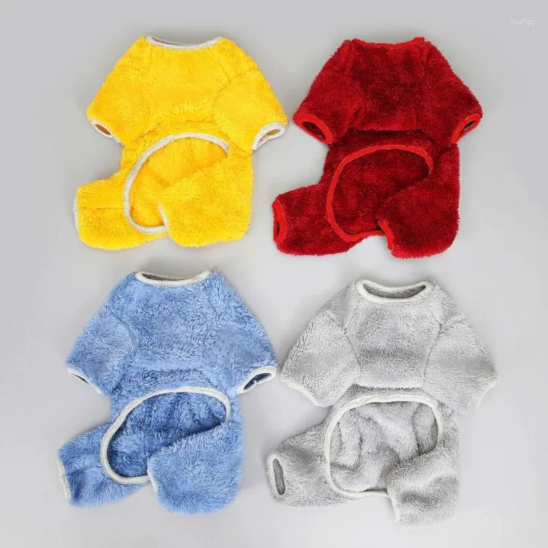 Appareils pour chiens Small Rompers Jumps Suit Winter Pet Vêtements Vêtements Pyjamas Yorkie Pomeranian Shih Tzu Maltais Poodle Bichon Costume