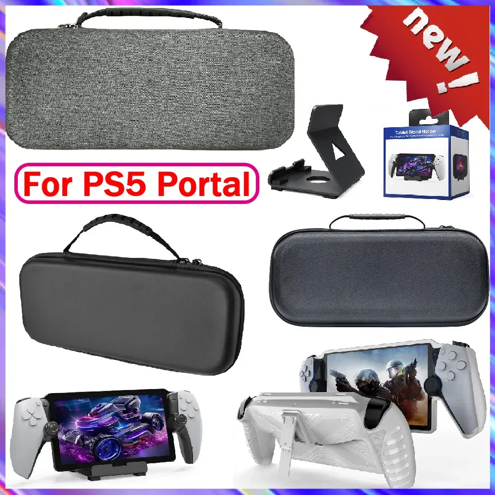 Casos Bolsa de caja portátil para PS5 Portal Llevar Case Handheld Consola de juego Protectora de caja dura Accesorio para PlayStation 5 Portal