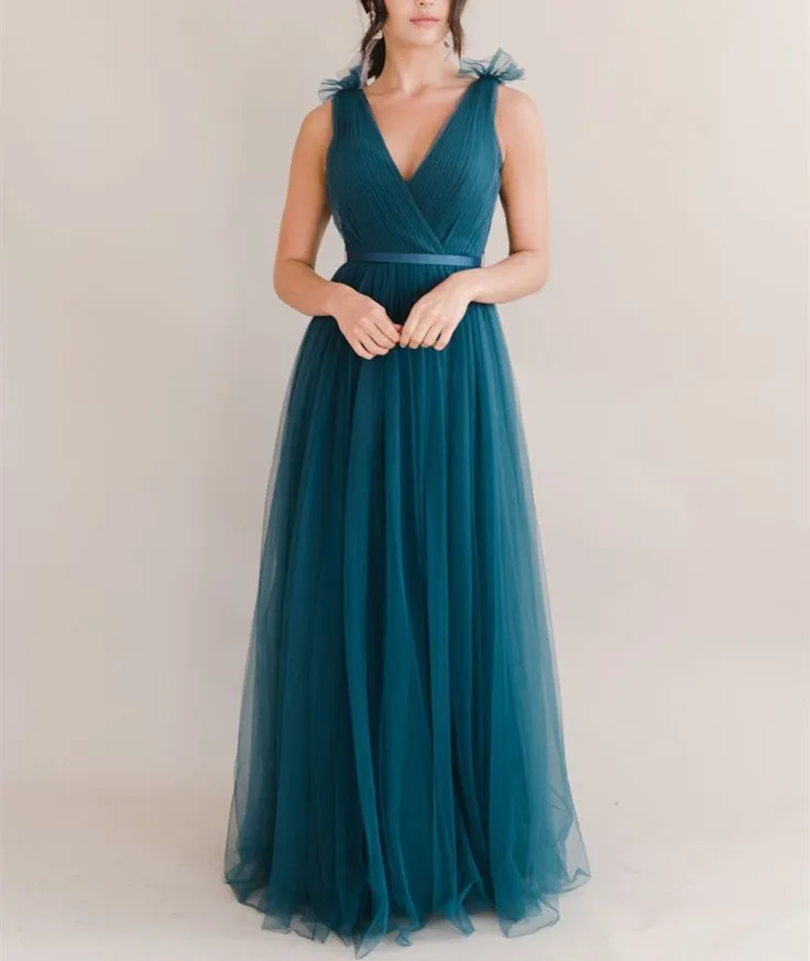 vintage teal bridesmaid dresses Vintage Tea Length Country Style Bridesmaid Dress... From Verycute, $49.85