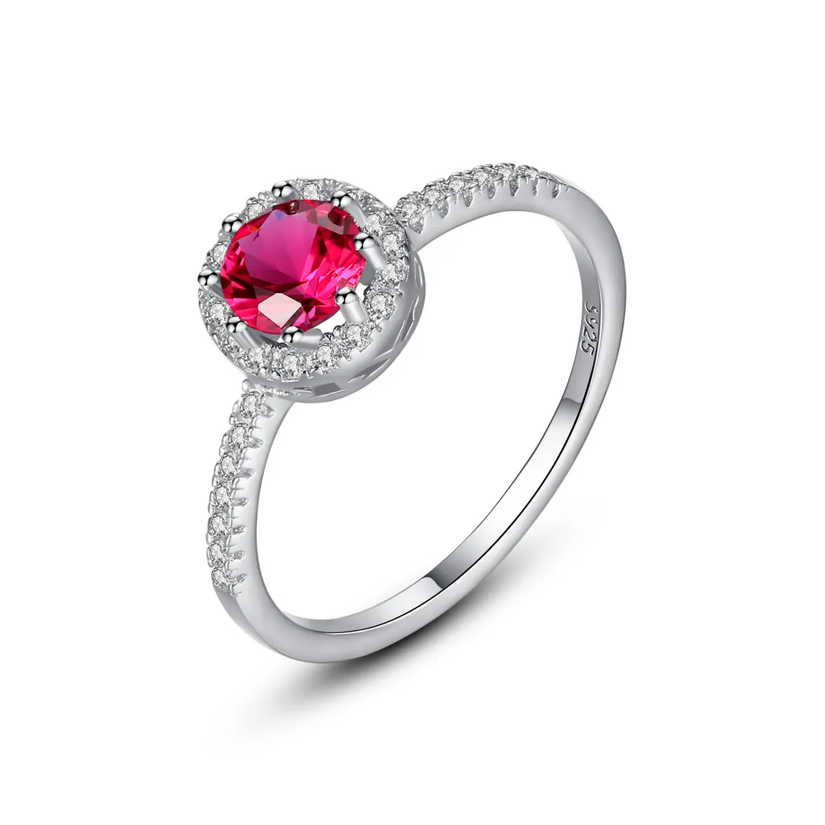 Europäischer Retro Ruby Ring S925 Sterling Silver Micro Set Zirkon Luxusmarke Ring Europäische und amerikanische heiße Mode Frauen High -End -Juwelier Muttertagsgeschenk SPC