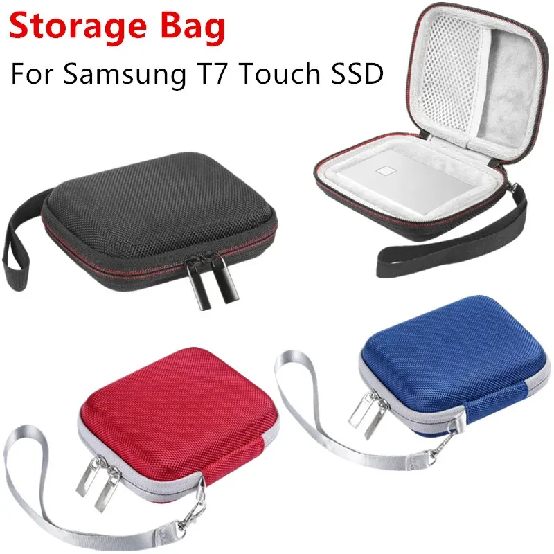 Корпуса 1 ПК Портативная EVA Outdoor Travel Case Back Beck для несущей коробки для Samsung T7 Touch SSD аксессуары для корпусов
