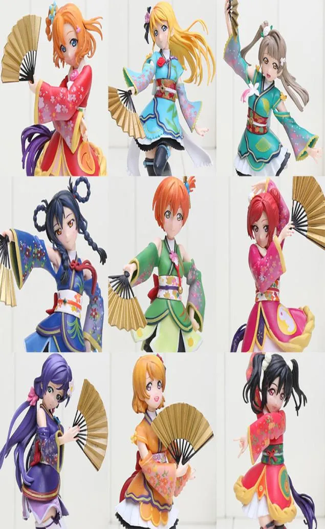 anime 17cm love live action figure sort zero minami kotori sonoda umi hoshizora rin tojo nozomi kimino pvc collection jouet 10089799693