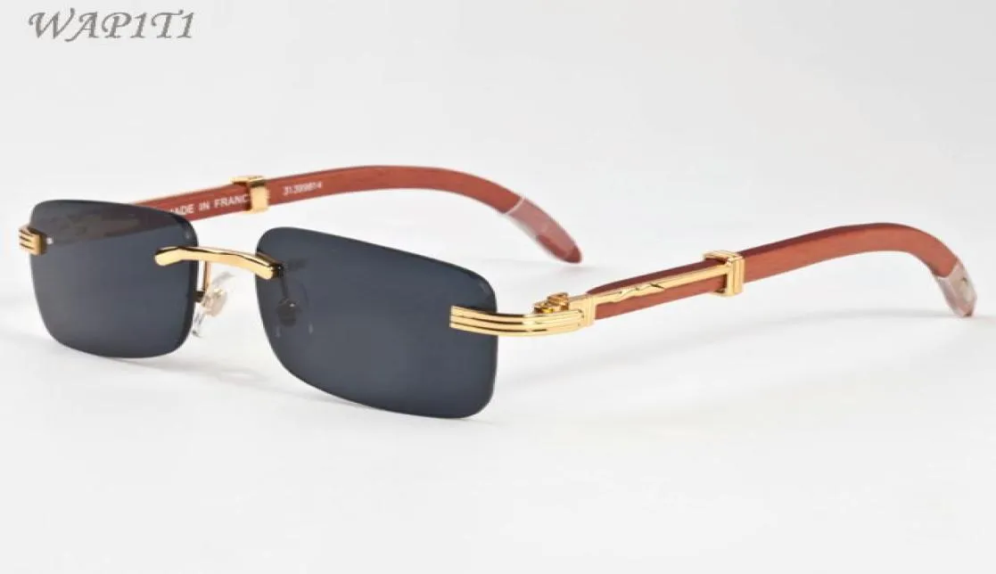 Ahşap Güneş Gözlüğü Erkek Sporları Güneş Gözlüğü Vintage Altın Metal Alaşım Çıkarık Ahşap Bacaklar Temiz Lensler Vintage Retro Güneş Gözlükleri4035055