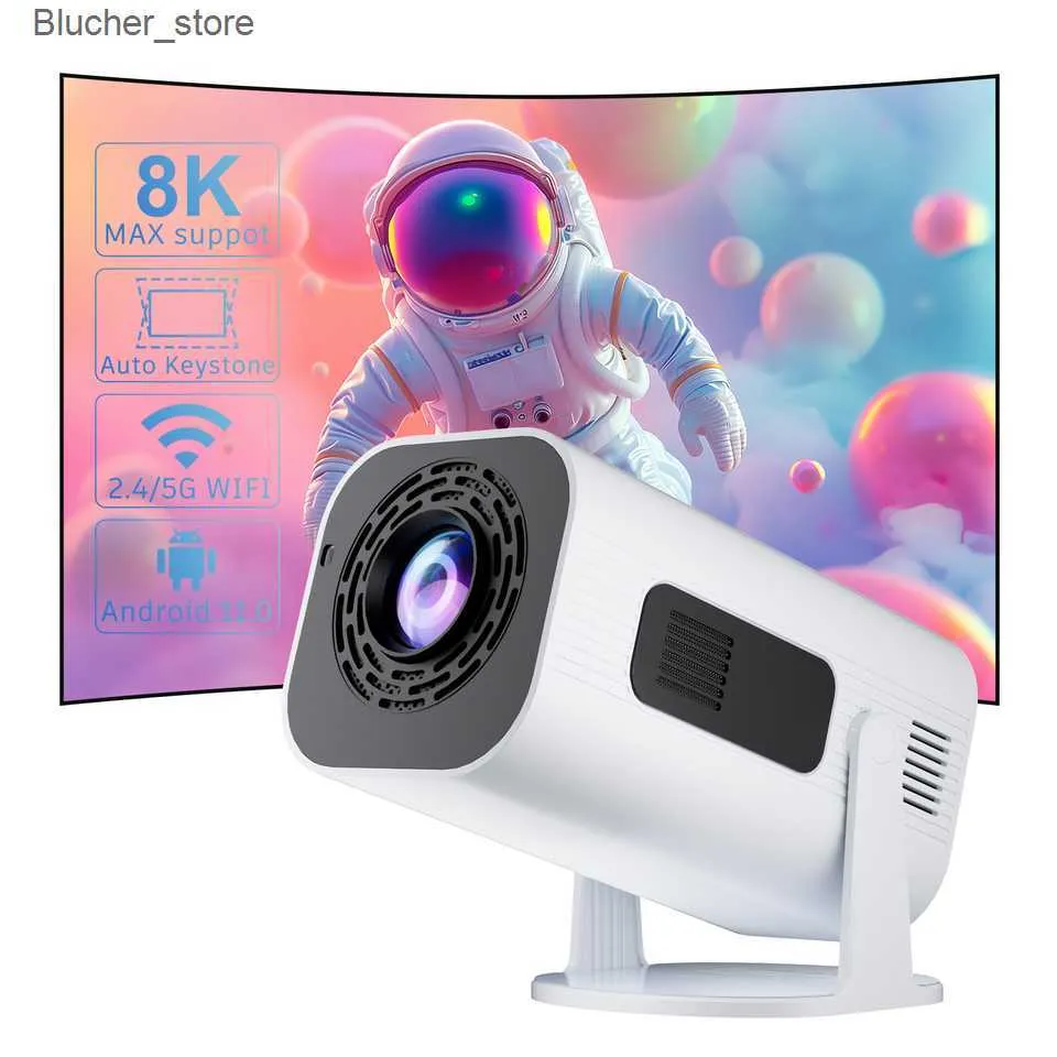 Projectors P330 Projector Android 11 280 ANSI 4K 8K Native 1080P Wifi6 BT5.0 Cinema Outdoor Portable Mini Projetor J241118