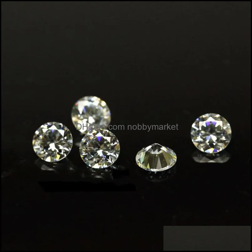 Loose Diamonds Price 1000Pcs/Lot 1.7Mm-2.4Mm 3A Quality Lab Created Diamond White Round Cubic Zirconia Loose Cz Stones For Jewelry Mak Otjao