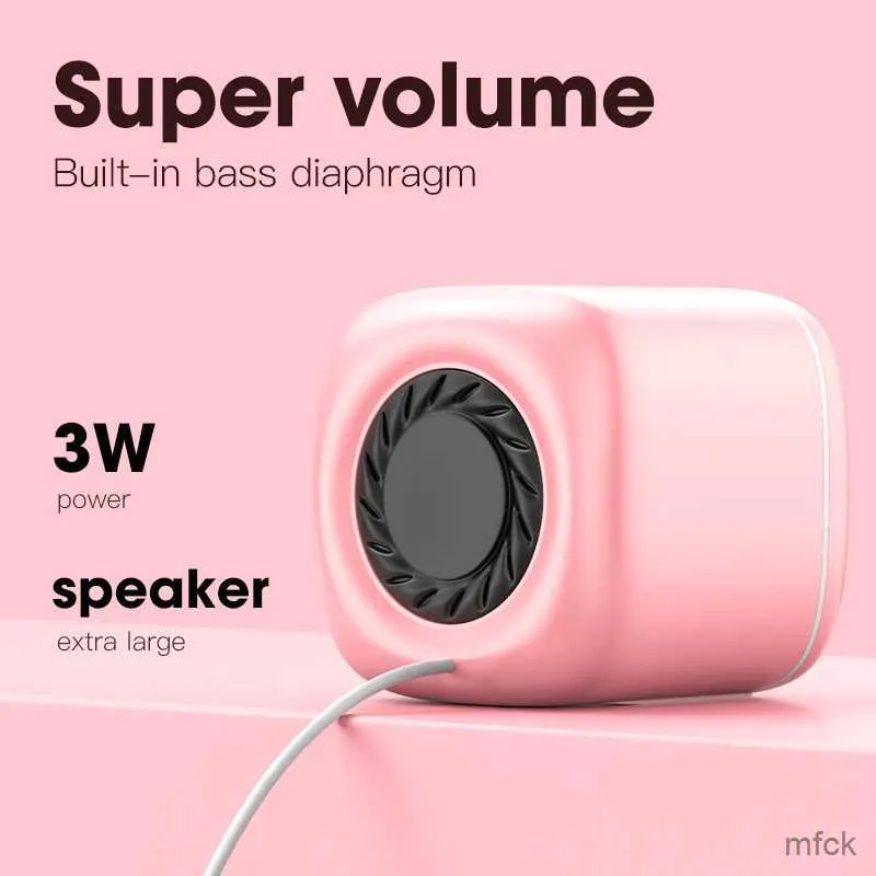 Portable Speakers PC Speaker USB Computer Speaker for Laptop PC Subwoofer Wired Music Player Audio Speakers Deep Bass Sound Loudspeaker