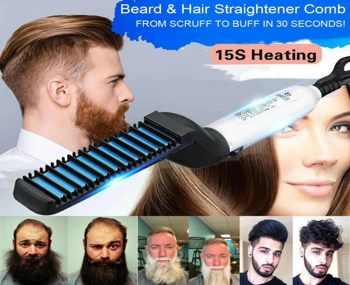 Multifunctional Hair Comb Curling Curler Show Cap Quick Hair Styler for Men Electric Heating Hairbrush Comb Quick Hair Make9057422