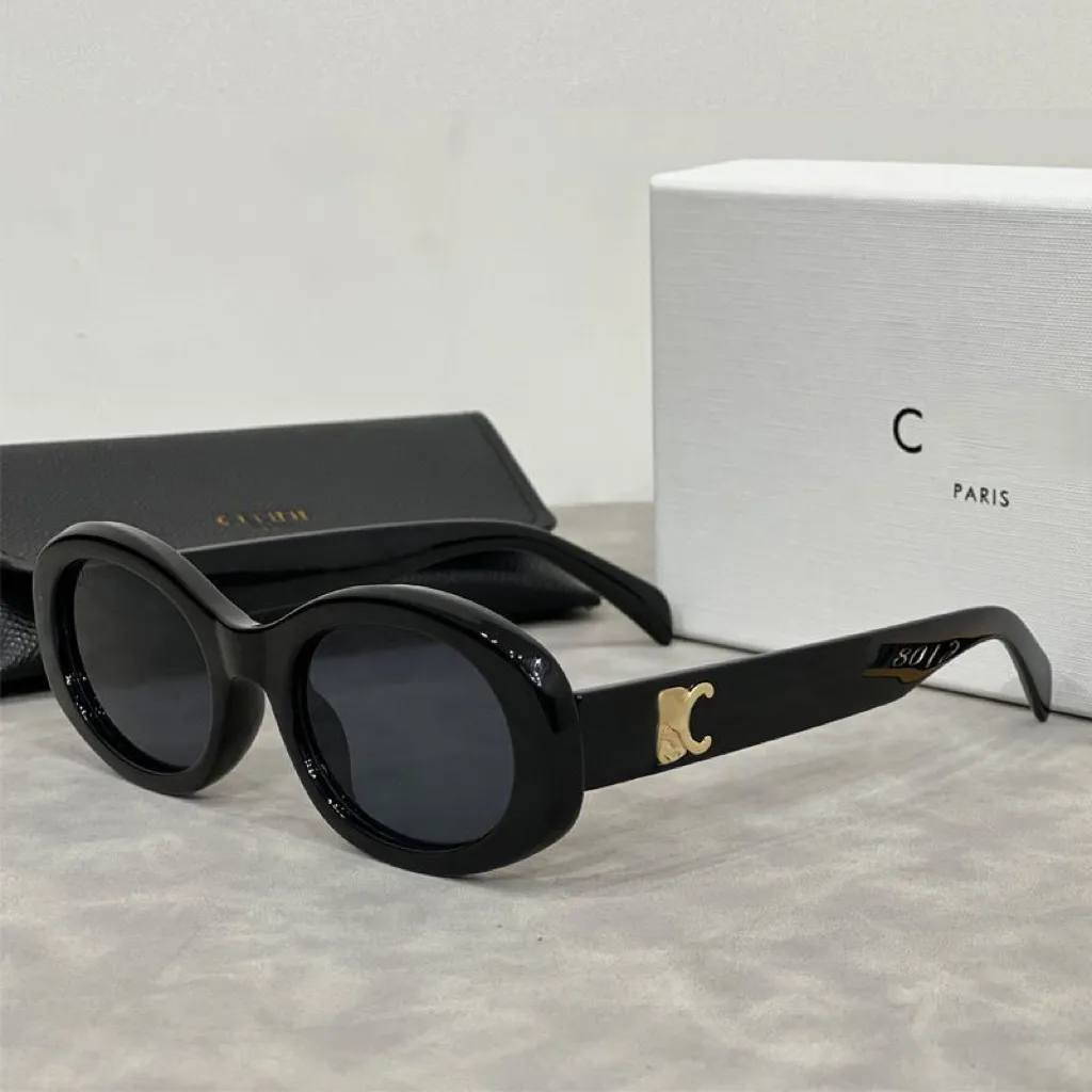Fashion Luxury Designer Sunglasses CEL Brand Men's and Women's Small Squeezed Frame Premium UV 400 Polarized Sunglasses With box 103