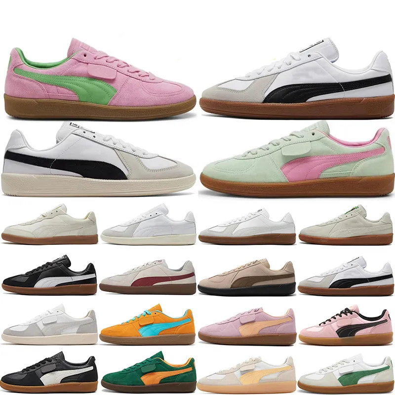 Palermo Casual Designer Sneakers for Men and Women Original 2024 Collection in White Black Grey Red Pink Orange Green and Blue