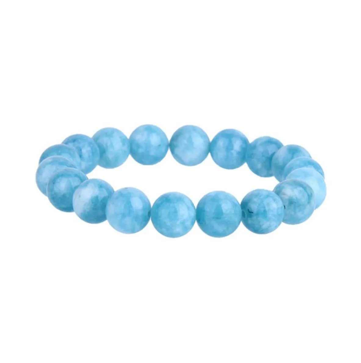 Nuovo bracciale di gioielli in pietra Larimar Bracciale di gioielli in pietra Larimar fatta a mano per braccialetti di cristalli blu man Crystal Bracelets1308787