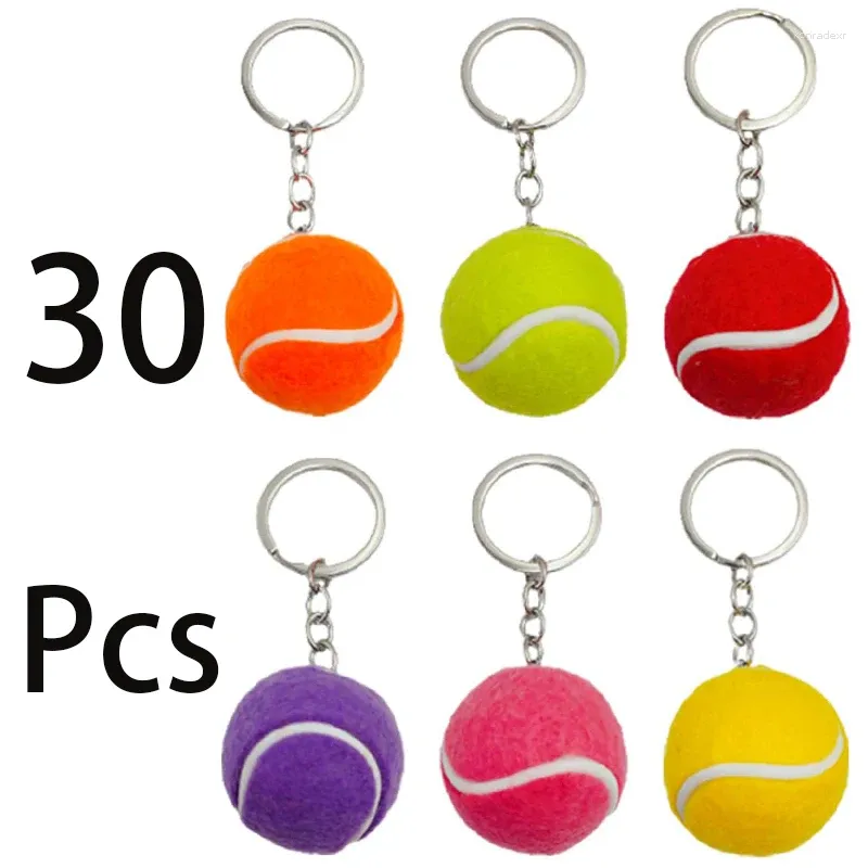 Keychains 30pcs Tennis Keychain Gifts Backpack Backpack Party Favors Mini Ball