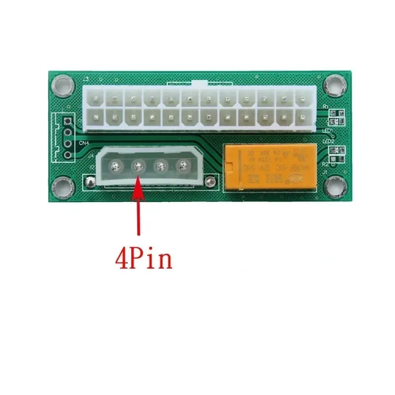 PC 데스크탑 ATX 24 핀 듀얼 PSU 전원 동기식 시작 익스텐더 케이블 카드 어댑터