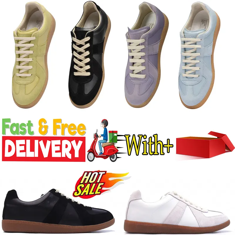 2024 Nouvelles baskets Loafer Leather Femme Vintage Mens Designer Trainer Fashion Margieas White Casual Shoes Tennis Casual Outdoor Shoes Gai 36-45