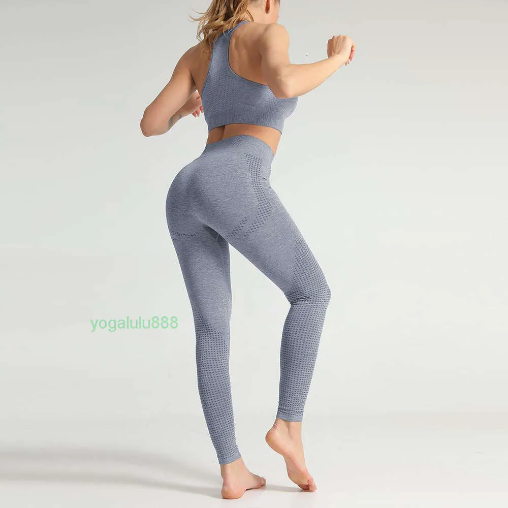 Designer Womens Yoga Sportwear Tracksuits Fiess Leggings Fit Two Piece Set Wear Clothes Bh High midja Byxa Aktiv kostymer Gymkläder Athletic Outdoor