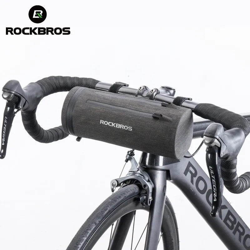 Bolsas rockbros rockbros à prova d'água de bicicleta dianteira de tubo de bicicleta Bodelabar Pacote de cesta de ciclismo Acessórios de bicicleta Pannier