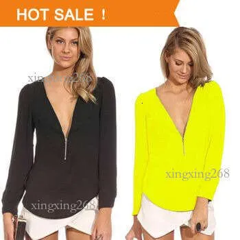 Chiffon Tops For Ladies Sexy Womens Chiffon Blouse, Slim Fit