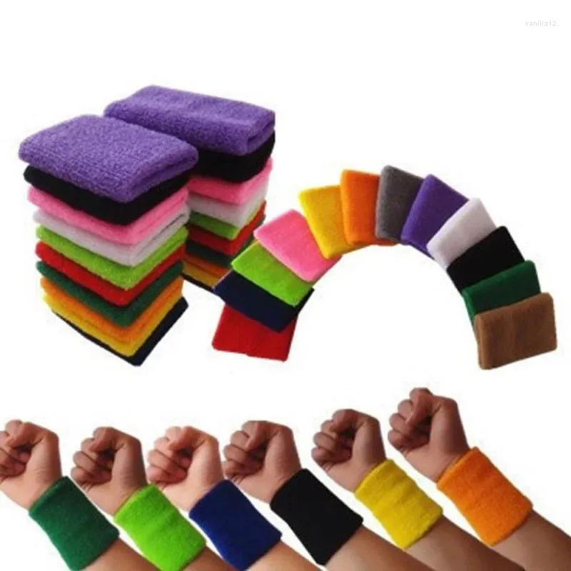 Wrist Support Sport Wristband Sweatband Tennis Volleyball Gym Brace Guard Sweat Band Towel Bracelet Wrists Wrap