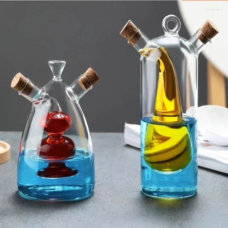 Бутылки для хранения герметичного горшка с двусторонним слоем 2-в-1 Стеклянные приправы кухонные инструменты.