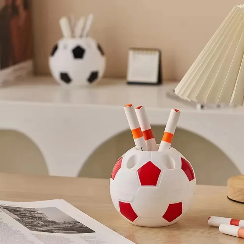 Narzędzie do piłki nożnej narzędzie do zaopatrzenia w ołówek penatyczny kształt piłki nożnej szczoteczki do zębów pulpit stojak na stół domowy