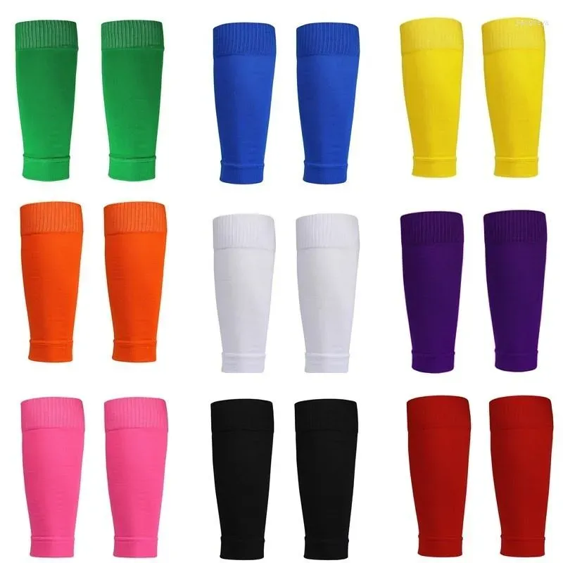 Meias Sports Socks Soff para a cabeceira da perna da perna fixa Tampa de adulto fixo Elastic Elastic Football Fio de malha respirável Sworning sem fundo