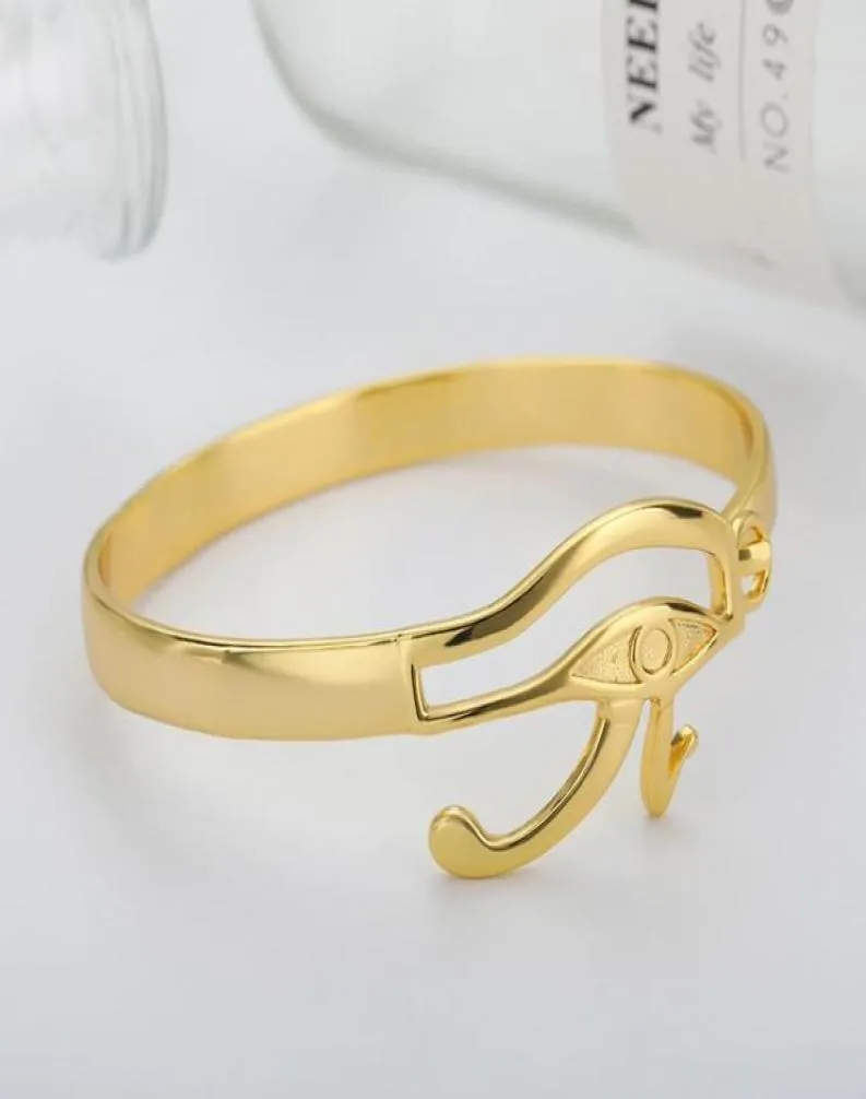 Égyptien Eye of Evil Bangles for Men Femmes Gold Bracelet Africain Bracelet Afrique Bracelets Hip Hop Bracelets Jewlery Gift 2021 BFF Bang6093419
